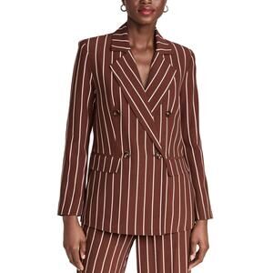 Kitri Pinstriped Multicolor Josephine Blazer Size 6
